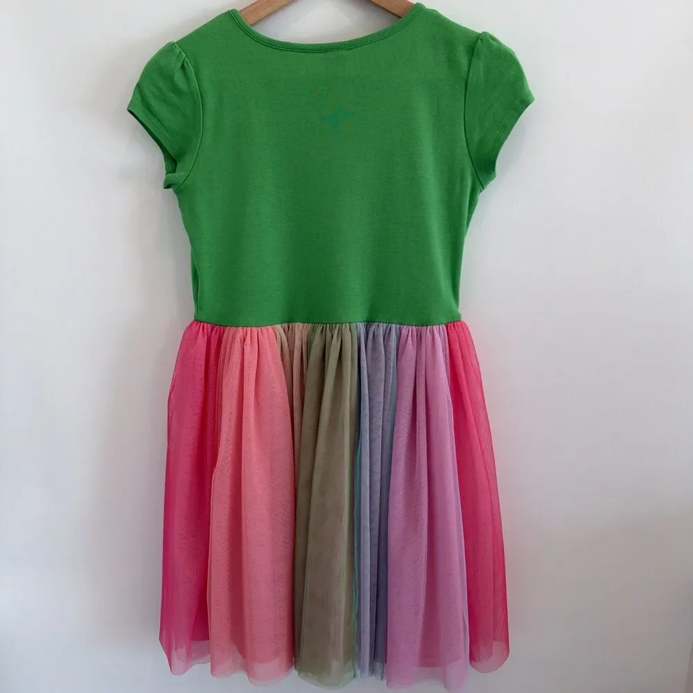 Gymboree Girls 12 Dress Green Saint St Patricks Day Rainbow Pot Gold Leprechaun